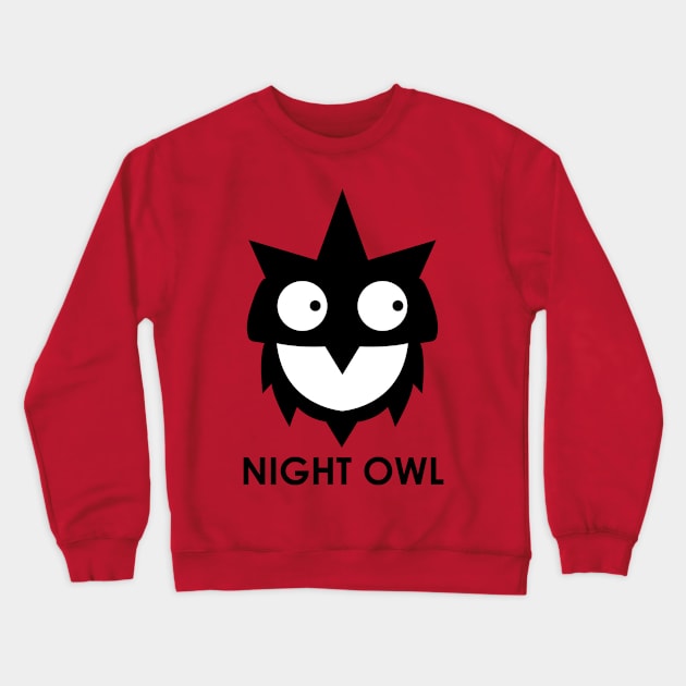 Night Owl Crewneck Sweatshirt by Rob Colvin Art